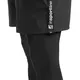 Legginsy męskie 2w1 inSPORTline Closefit - Czarny