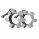 Zestaw olimpijskich aluminiowych zacisków na gryf inSPORTline CL-21 50mm - Srebrny - Srebrny
