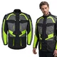 Męska kurtka motocyklowa W-TEC Burdys Evo - Czarno-szaro-zielony