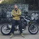 Męskie dżinsy motocyklowe W-TEC Aredator - Czarny