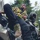 Męskie dżinsy motocyklowe W-TEC Aredator - Czarny