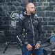 Męska kurtka motocyklowa z kapturem Softshell W-TEC Kybero - Czarny-fluo