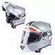 Kask motocyklowy szczękowy W-TEC Vexamo z blendą - Czarno-zielony