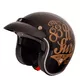 Kask motocyklowy otwarty W-TEC Café Racer - Wielka gwiazda - 3 sposoby surfowania w kolorze brązowym