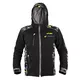 Męska kurtka motocyklowa z kapturem Softshell W-TEC Kybero - Czarny-fluo - Czarny-fluo