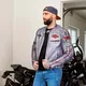 Męska skórzana kurtka motocyklowa W-TEC Sheawen Waxed Grey - szara - Szary