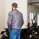 Męska skórzana kurtka motocyklowa W-TEC Sheawen Waxed Grey - szara - Szary