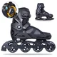 Łyżworolki z wymienną płozą inSPORTline Noctys ∙ 2w1 ∙ system FITGO® ∙ klamra MicroLock ∙ wkładka Comfort Fit ∙ kółka PU 82A ∙ nośność 100 kg