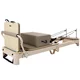 Reformer do pilatesu inSPORTline Comfolder EVO ∙ składany ∙ nośność 150 kg ∙ rama aluminiowa ∙ box w zestawie - Beżowy