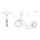 Hulajnoga Yedoo Wzoom Emoji 16/12" - OUTLET - Niebieski