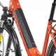 Miejski rower elektryczny z oświetleniem Levit Musca Urban HD 468 28" - Orange Pearl, 18" (160-180 cm)