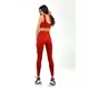 Damskie leginsy Boco Wear Red Plain Push Up - Czerwony