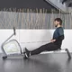 Wioślarz magnetyczny inSPORTline RW60 + pas piersiowy - Szary
