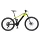 Górski rower elektryczny z pełnym zawieszeniem Levit Svarog BF Overstep 630 29"/27,5" - Lime black pearl