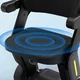 Czterokołowy skuter elektryczny inSPORTline Clis ∙ składany ∙ 10 km/h ∙ zasięg do 40 km - Szary