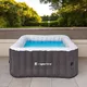 Jacuzzi ogrodowe z hydromasażem ogrzewane inSPORTline Evinos