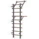 Drabinka gimnastyczna inSPORTline Wootaline 199x80 cm ∙ z drążkiem i poręczami ∙ nośność 150 kg ∙ rama stal/drewno