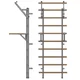 Drabinka gimnastyczna inSPORTline Wootaline 199x80 cm ∙ z drążkiem i poręczami ∙ nośność 150 kg ∙ rama stal/drewno