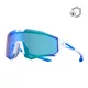 Sportowe okulary przeciwsłoneczne Altalist Kizuna Polarized - biało-niebieski z niebieskimi okularami - biało-niebieski z niebieskimi okularami