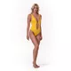 Damski jednoczęściowy strój kąpielowy Nebbia High Energy Monokini 560 - Zielona dżungla - Żółty