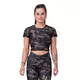 Damski crop top Nebbia Active 568 - Wulkaniczna czerń