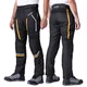 Męskie letnie spodnie motocyklowe W-TEC Toranio - Czarno-żółty - Czarno-żółty