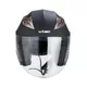 Kask motocyklowy otwarty z blendą W-TEC Putta - czarno-brązowy