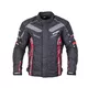 Męska kurtka motocyklowa W-TEC Kamicer - Czarno-szary - Czarno-czerwony