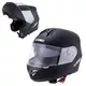 Kask motocyklowy szczękowy W-TEC Vexamo z blendą - Czarno-zielony - Matt.czarny