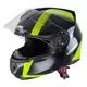 Kask motocyklowy szczękowy W-TEC Vexamo z blendą - Czarno-zielony