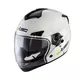 Kask motocyklowy W-TEC NK-850 otwierany + BLENDA - Biały błyszczący - Biały błyszczący