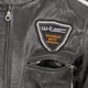 Męska skórzana kurtka motocyklowa W-TEC Buffalo Cracker - Brązowo-szary