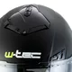 Kask motocyklowy W-TEC NK-850 otwierany + BLENDA - Biały błyszczący