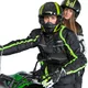 Kask motocyklowy szczękowy W-TEC Vexamo z blendą - Czarno-zielony