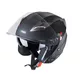 Kask motocyklowy otwarty z blendą W-TEC Putta - czarno-brązowy - matowy czarno-brązowy