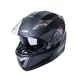 Kask motocyklowy z blendą Flip-Up W-TEC Pezzon - biało-brązowy