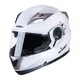Kask motocyklowy z blendą Flip-Up W-TEC Pezzon - biało-brązowy