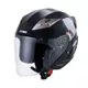 Kask motocyklowy otwarty z blendą W-TEC Putta - czarno-brązowy