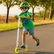 Hulajnoga dziecięca WORKER Racer Urban Boy ∙ świecące koła LED ∙ składana ∙ nośność 50 kg ∙ aluminium