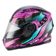 Kask motocyklowy z blendą Flip-Up W-TEC Pezzon Magenta - Różowo-czarny