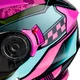 Kask motocyklowy z blendą Flip-Up W-TEC Pezzon Magenta - Różowo-czarny