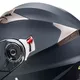 Kask motocyklowy z blendą Flip-Up W-TEC Pezzon - biało-brązowy