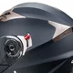 Kask motocyklowy z blendą Flip-Up W-TEC Pezzon - biało-brązowy