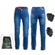 Damskie jeansy motocyklowe W-TEC GoralCE - Niebieski - Niebieski