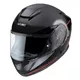 Kask motocyklowy zamknięty z blendą W-TEC Yorkroad Fusion - Czarny Szary Czerwony Błyszczący - Czarny Szary Czerwony Błyszczący