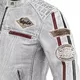 Damska skórzana kurtka motocyklowa W-TEC Sheawen Lady White - Biały