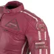 Damska skórzana kurtka motocyklowa W-TEC Sheawen Lady Pink - Różowy