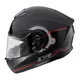 Kask motocyklowy zamknięty z blendą W-TEC Yorkroad Fusion - Czarny Szary Czerwony Błyszczący