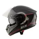Kask motocyklowy zamknięty z blendą W-TEC Yorkroad Fusion - Czarny Szary Czerwony Błyszczący