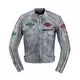 Męska skórzana kurtka motocyklowa W-TEC Sheawen Waxed Grey - szara - Szary - Szary